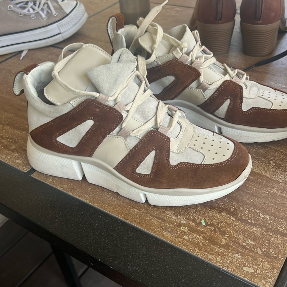 Designer Lamare Italian suedesneakers. $300 originally.